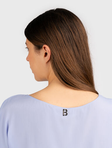 T-shirt with rhinestone logo  - 4