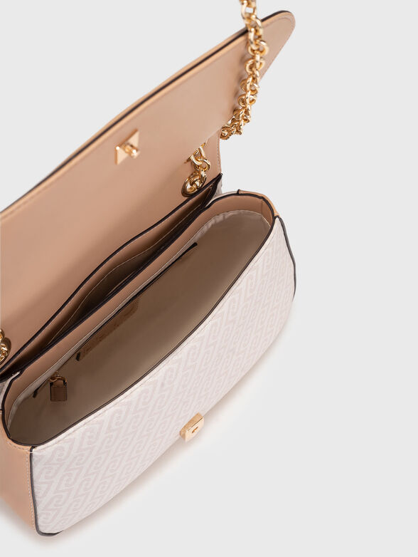 Crossbody bag with monogram logo print - 6