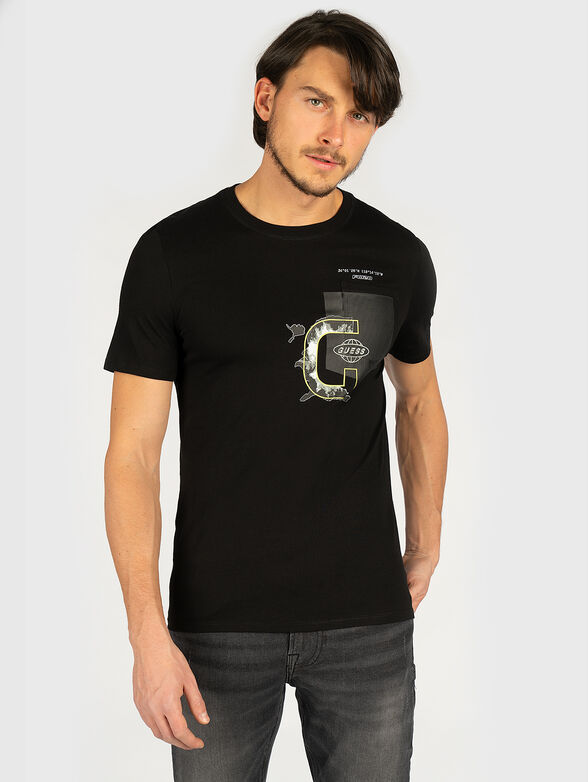 STORM Black cotton t-shirt - 1