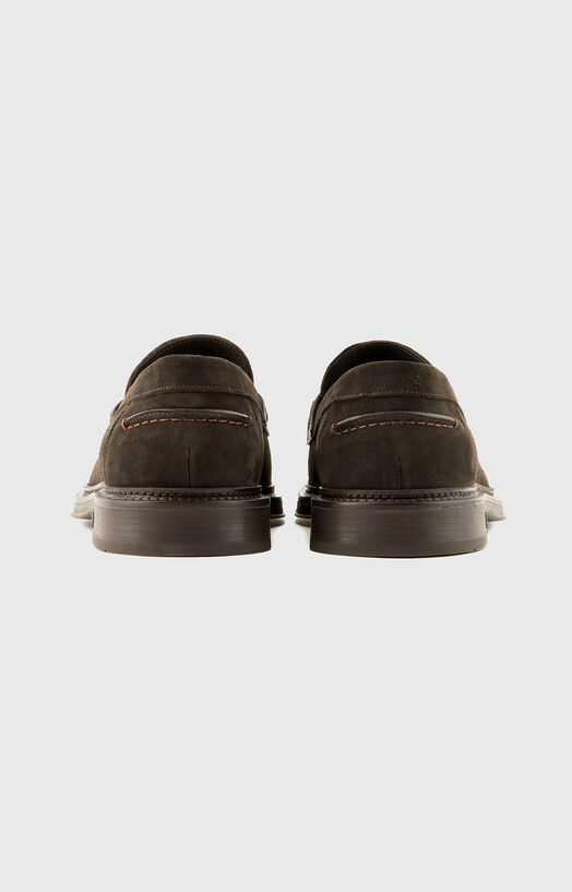 Emporio Armani Brown Suede Lug Sole Men’s Loafer EMPORIO ARMANI Loafers for Men | YOOX main image 3