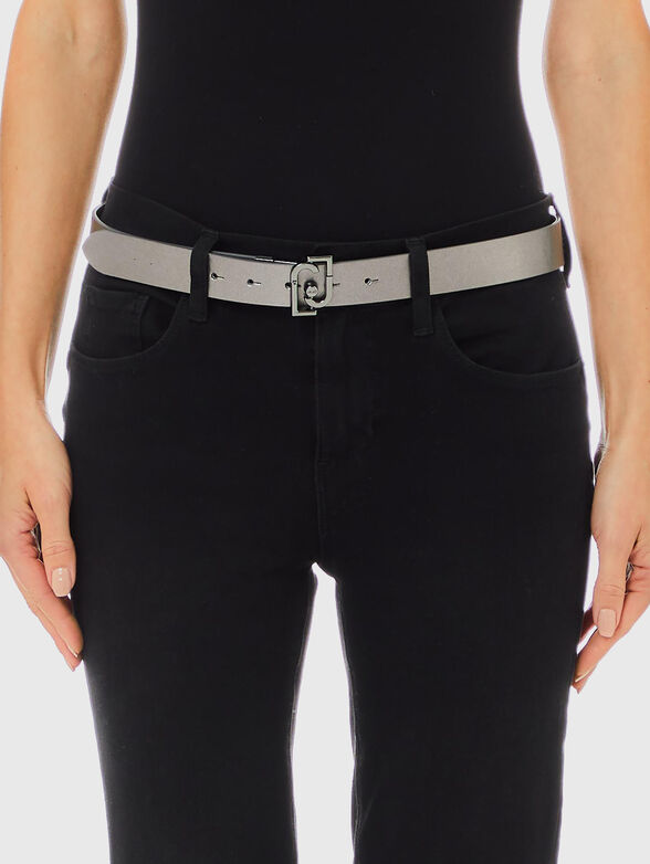 Belt with buckle logo - 2