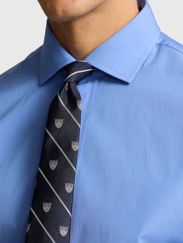 Blue cotton shirt - 4