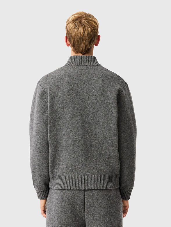 Merino wool jersey bomber jacket - 3