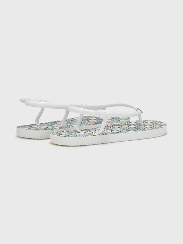 Flip-flops with print in blue color - 3