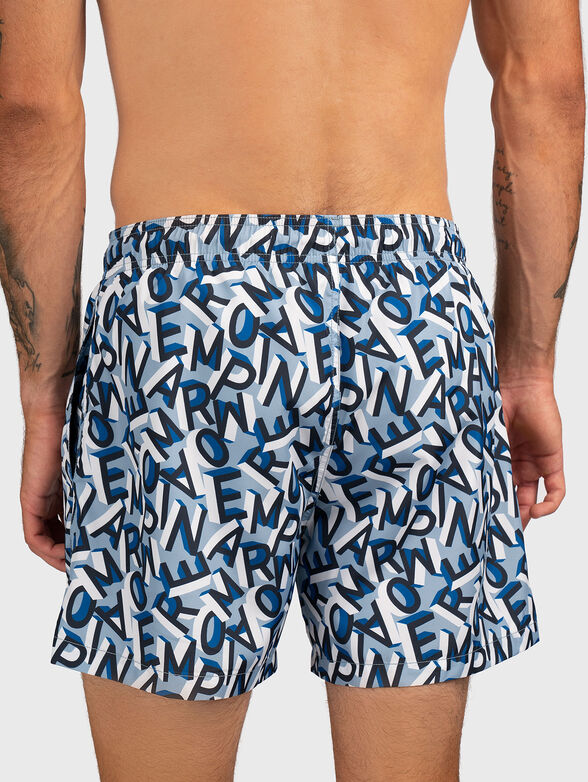 Beach shorts with logo print - 2
