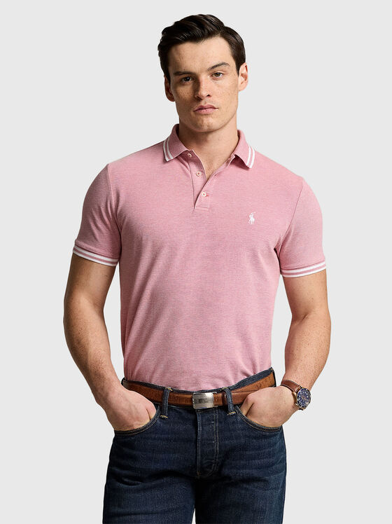 Polo shirt with contrast logo and trim  - 1