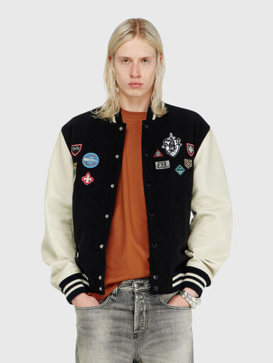 Wool blend bomber jacket - 4
