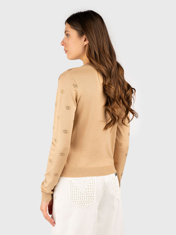 Cardigan with buttons and logo - 3