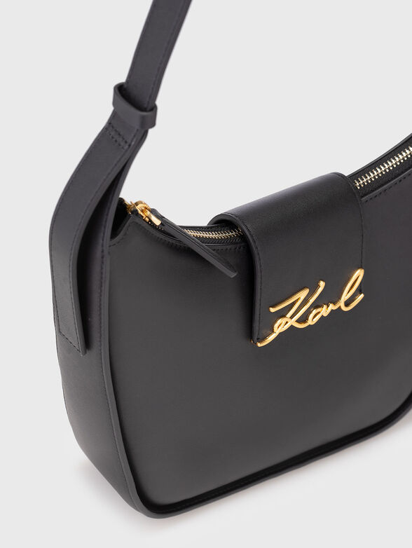 Leather bag with long strap - 5