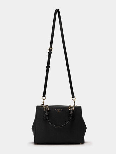 Saffiano leather satchel bag - 4