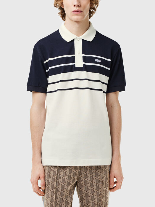 Striped polo shirt