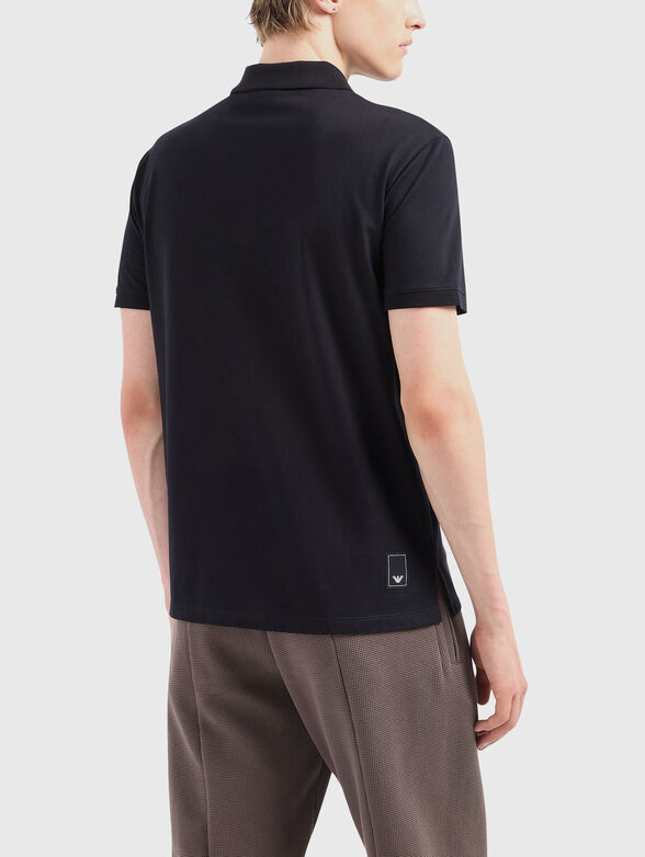 Cotton polo shirt with short sleeves - 3