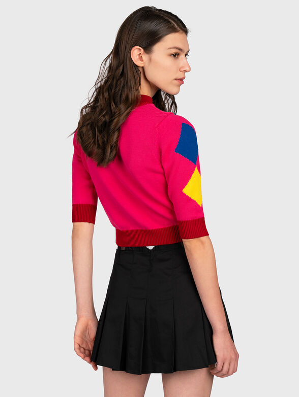 Sweater with short sleeves and logo - 4