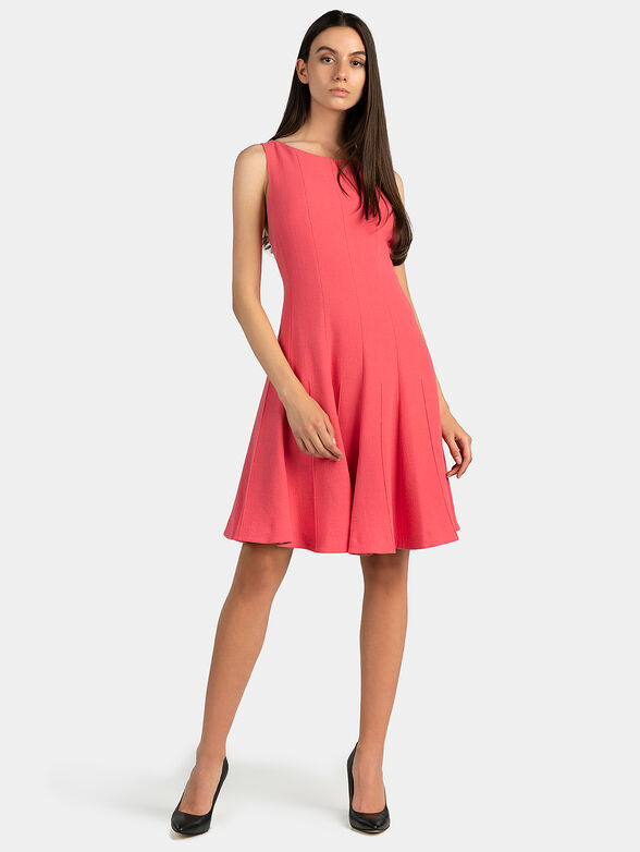 Flared pink dress - 1