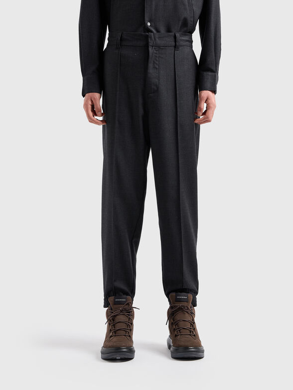 Trousers in dark blue - 1