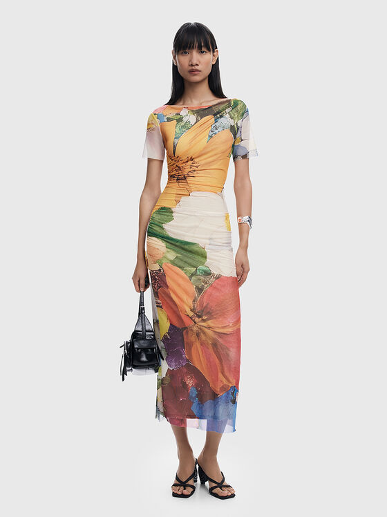 Floral print dress - 1