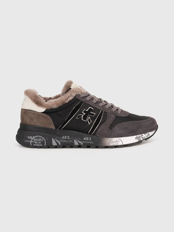 LANDER textile and suede sneakers - 1