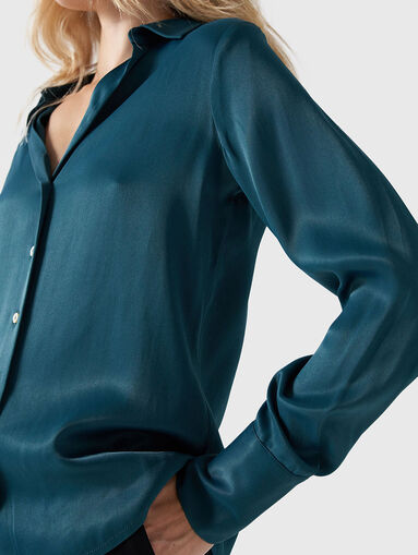 Shirt with satin effect  - 5