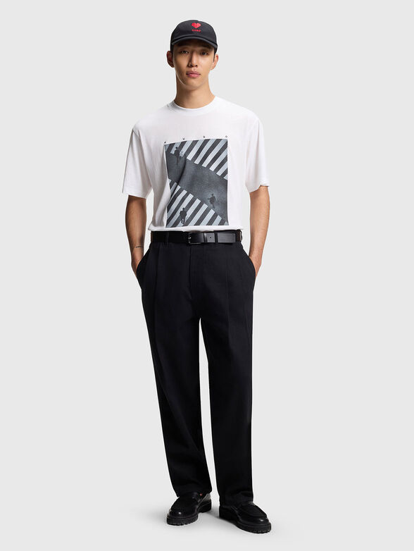 Cotton T-shirt with print - 2