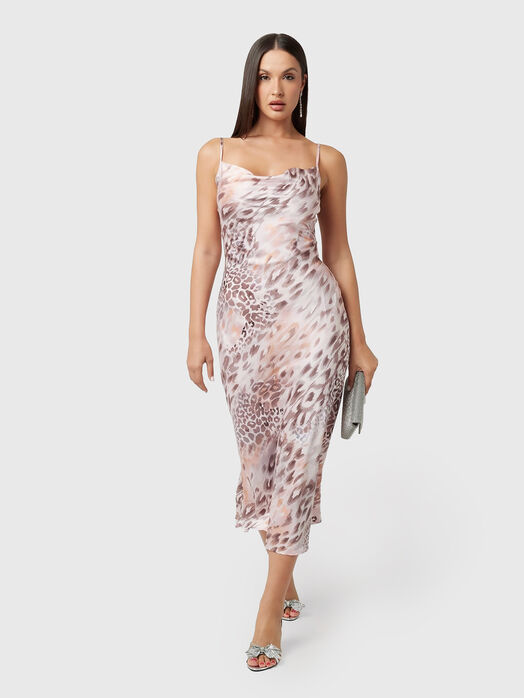 AKILINA animal print dress
