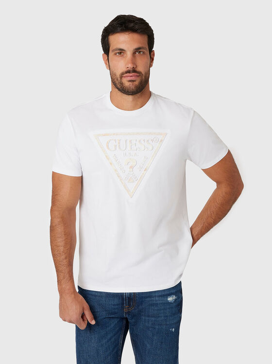 T-shirt with contrast logo print - 1