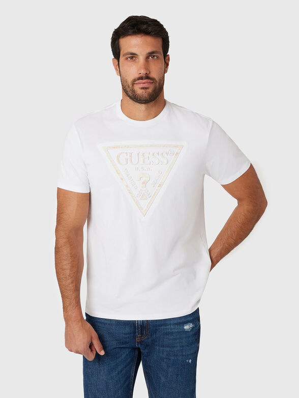 T-shirt with contrast logo print - 1