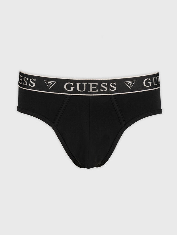Set of two pairs cotton briefs with logo - 5
