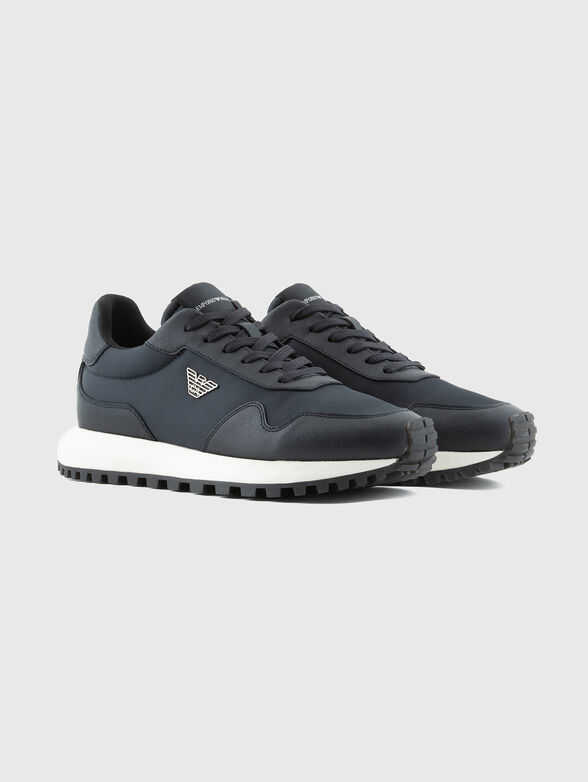 Beige sneakers with logo detail - 2