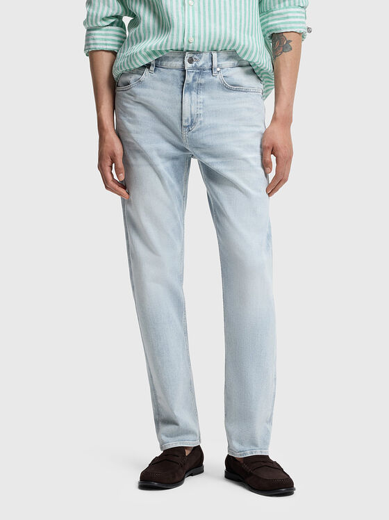 Straight leg jeans in light blue - 1