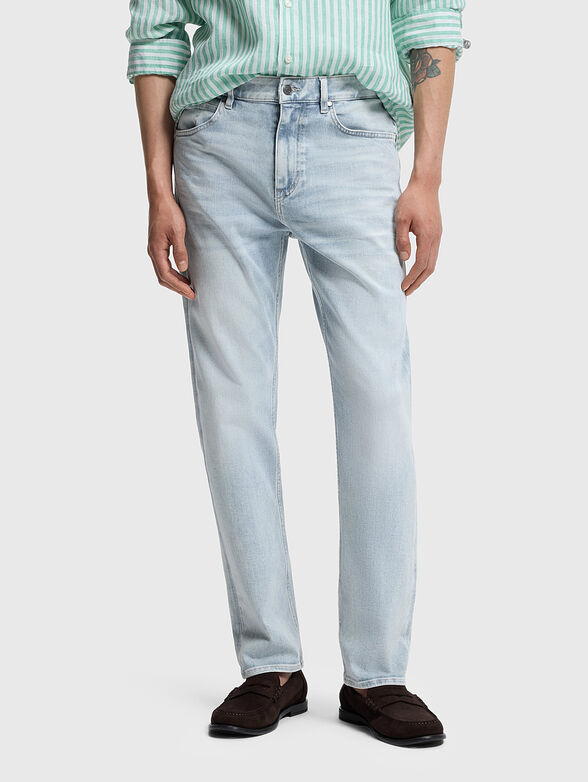 Straight leg jeans in light blue - 1