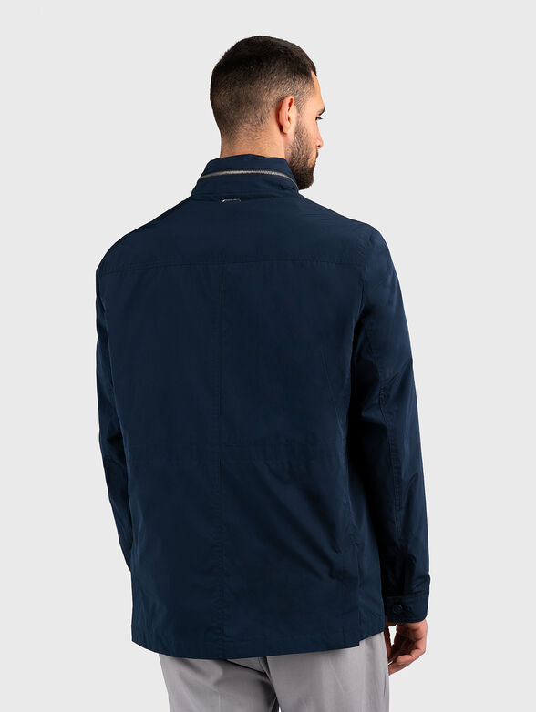 Hooded jacket with accent pockets - 3