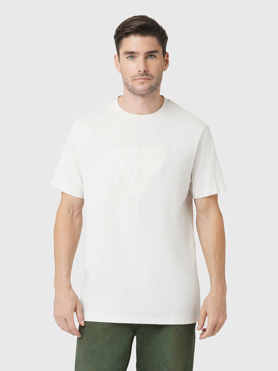 T-shirt with logo embroidery - 1
