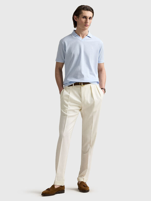 Short sleeved jacquard polo shirt - 2