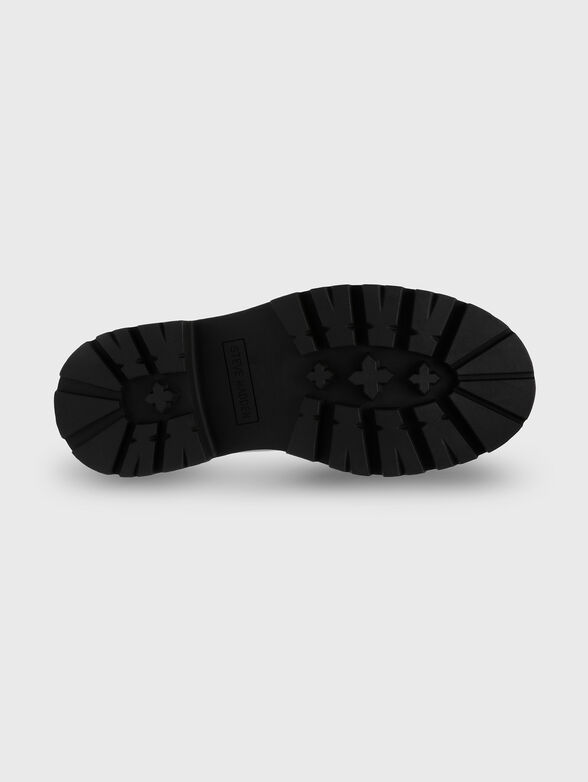 OCCUPY black leather loafers - 5