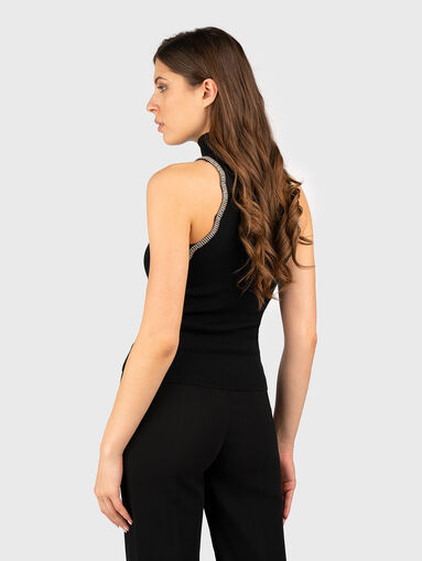 Top with high neckline and logo - 3