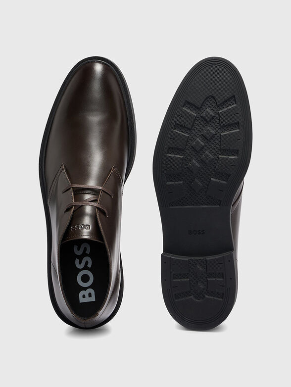 Black leather ankle boots - 1