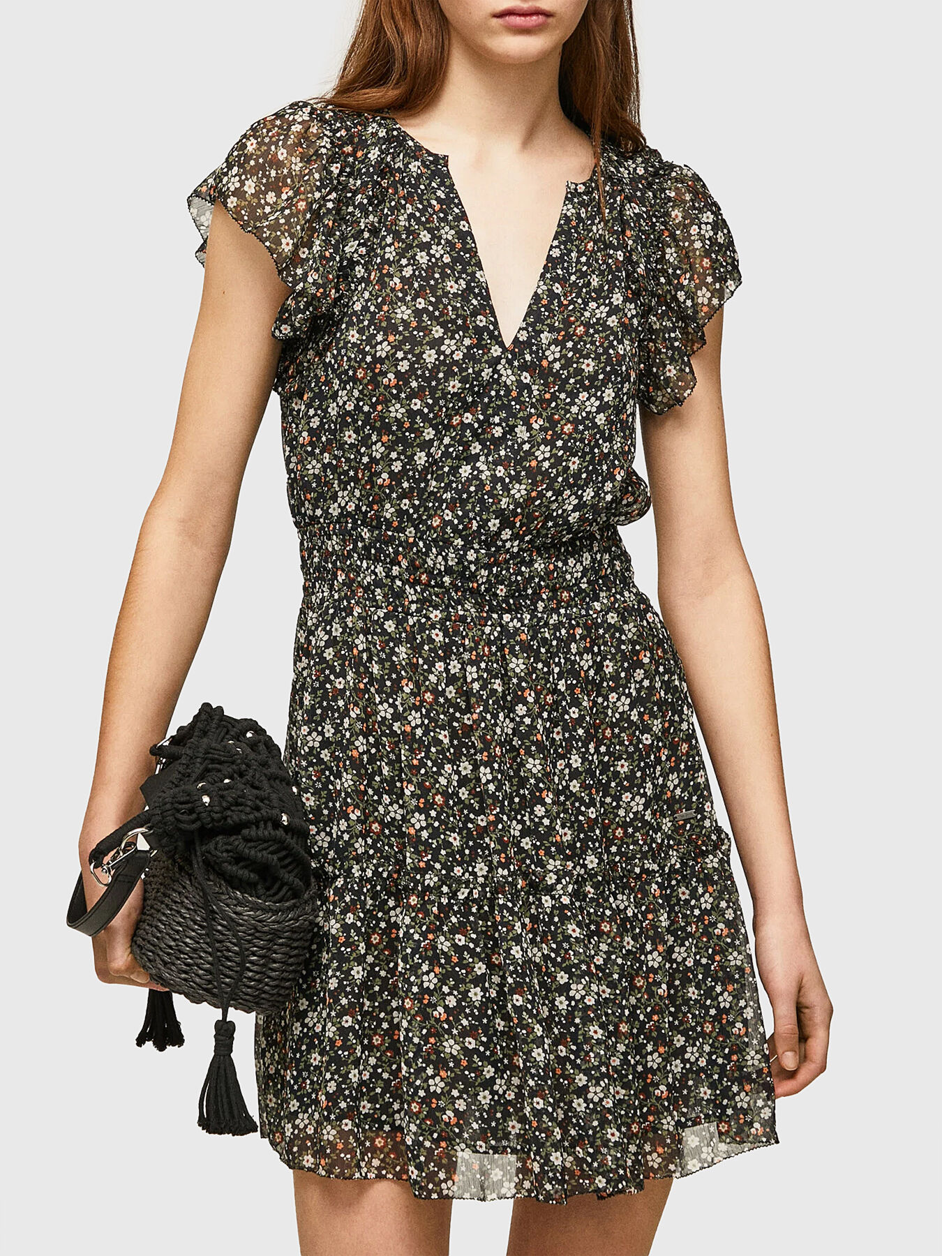 AIKO floral print dress brand Pepe Jeans Globalbrandsstore en