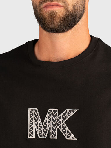 T-shirt with logo detail made of cotton - 4