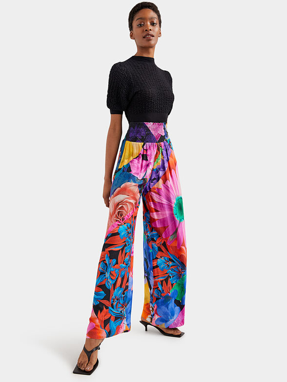 MARSELLA pants with floral print - 3