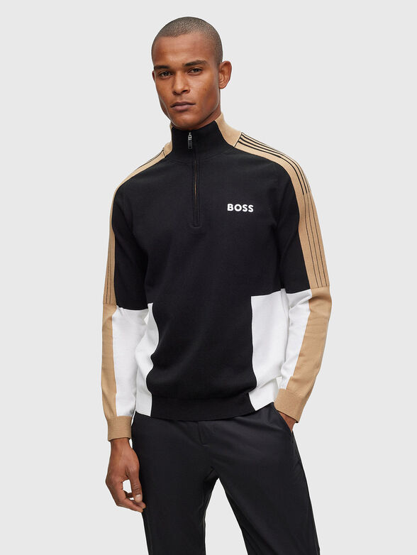 Cotton-blend sweatshirt - 1