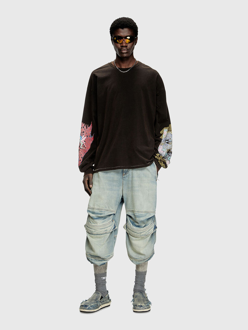 T-BOXT-LS-R4 blouse with accent prints - 3