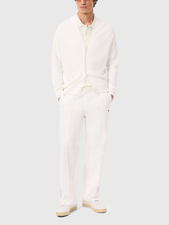 Knitted polo shirt with embossed texture - 2