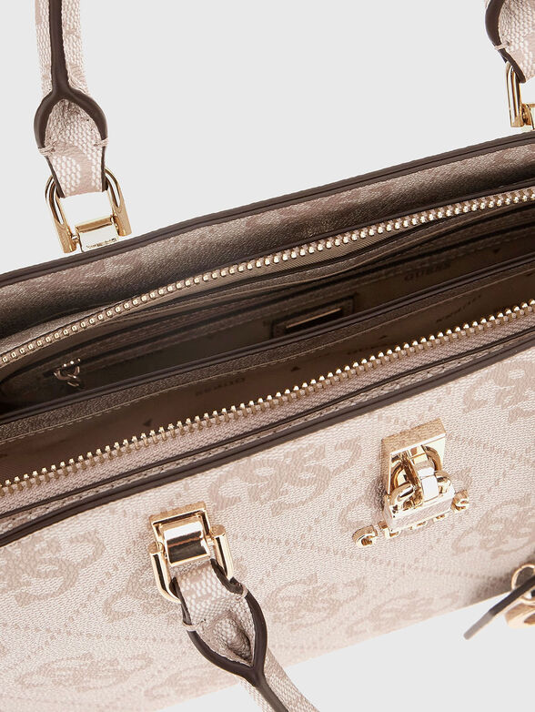 QUEENSLAND handbag with monogram logo print - 4