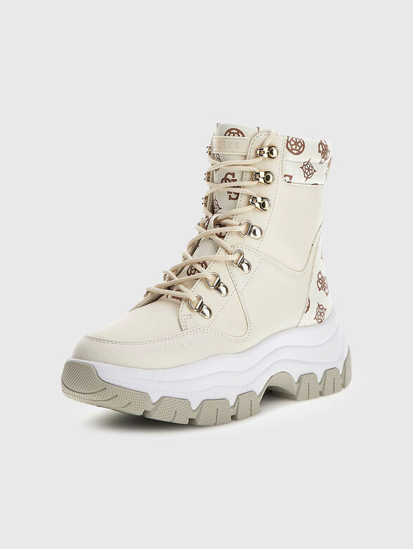 BLIZA boots with monogram print - 2