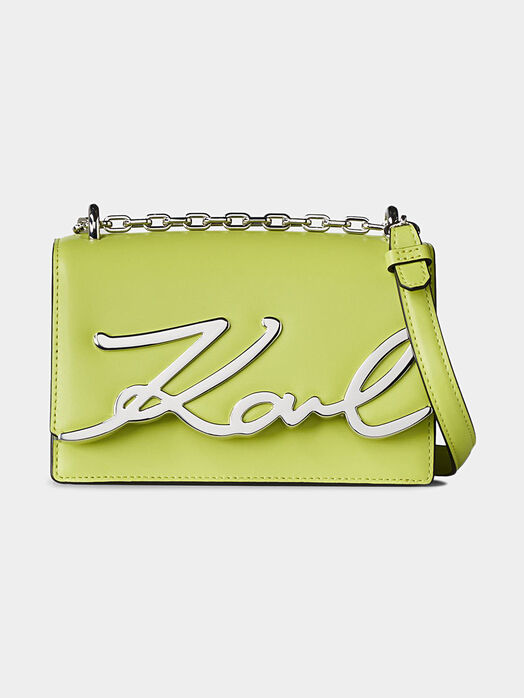 K/SIGNATURE leather bag with maxi logo
