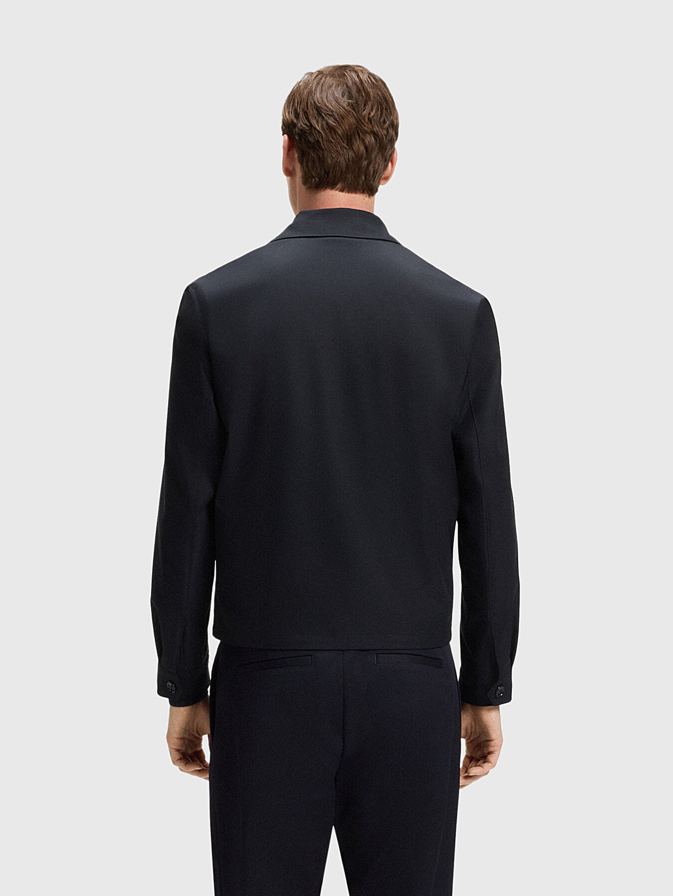 BECKHAM x BOSS cotton blend jacket with zip brand BOSS