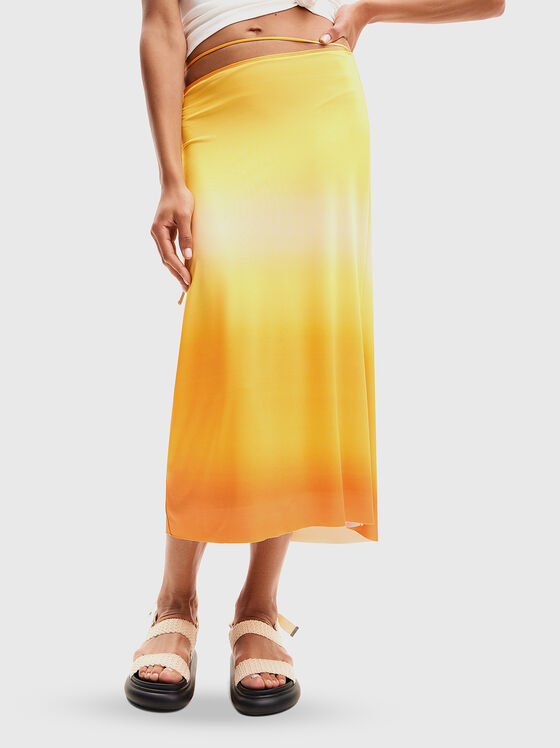 Maxi skirt with ombre effect - 1