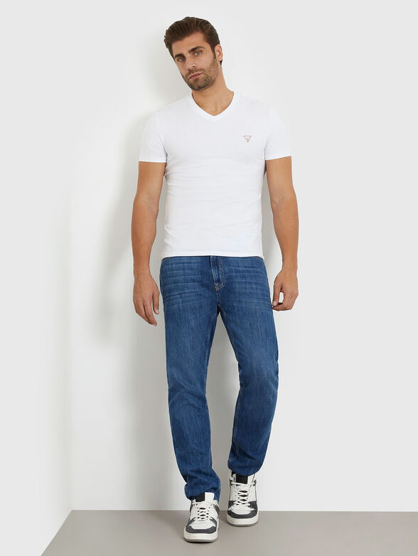 V-neck cotton T-shirt - 2