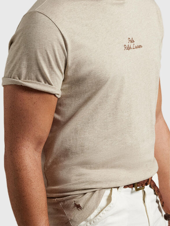 Cotton T-shirt with logo - 4