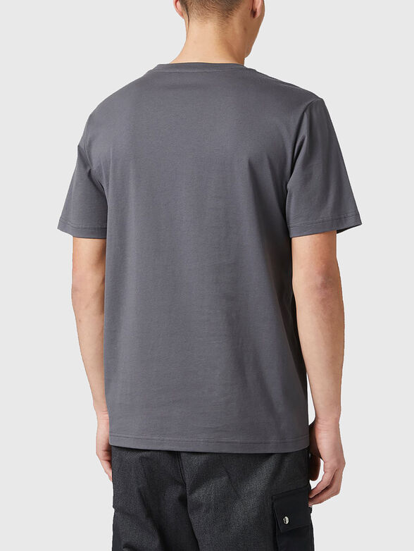 Grey T-shirt with print - 2